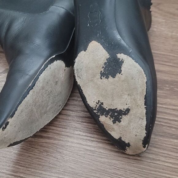 Tori Burch Black Bootie Mid Calf - Picture 5 of 11